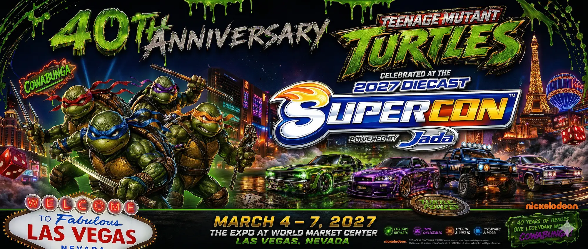 40th Anniversary Ninja Turtles Canvas